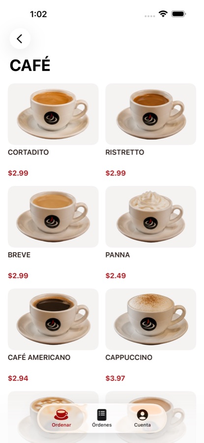Lista de productos de una categoría